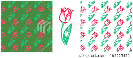 Set drawings with wax crayons. Print for cloth design, textile, fabric, wallpaper, wrapping paper Set drawings with wax crayons. Print for cloth design, textile, fabric, wallpaper, wrapping paper 103225431