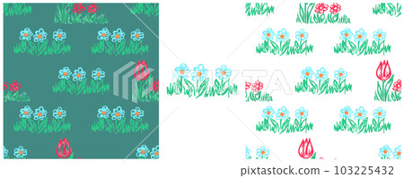 Set drawings with wax crayons. Print for cloth design, textile, fabric, wallpaper, wrapping paper Set drawings with wax crayons. Print for cloth design, textile, fabric, wallpaper, wrapping paper 103225432