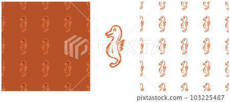 Set drawings with wax crayons. Print for cloth design, textile, fabric, wallpaper, wrapping paper 103225487