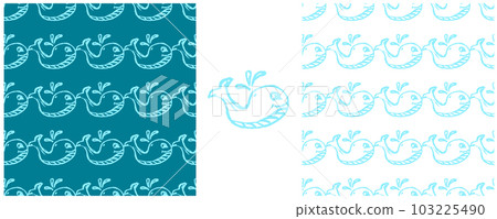 Set drawings with wax crayons. Print for cloth design, textile, fabric, wallpaper, wrapping paper 103225490