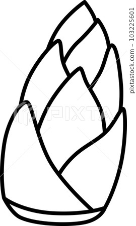 蔬菜線描單品圖標竹筍 103225601