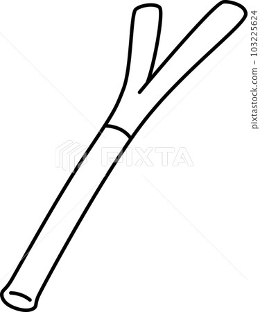 蔬菜線描單項圖標，蔥 103225624