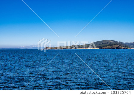 Cies Islands, Illas Cies are a Spanish archipelago located in the Vigo estuary in Spain 103225764