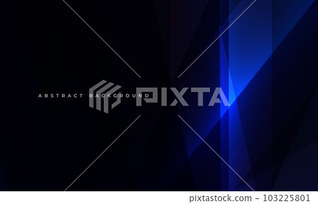 Black and dark blue modern abstract background with diagonal geometric shapes. Abstract vector dark blue background. Black and dark blue modern abstract background with diagonal geometric shapes. Abstract vector dark blue background. 103225801