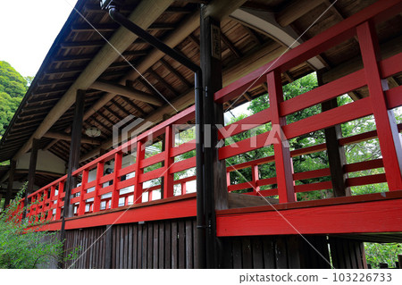 寺廟的紅色走廊 寺廟的紅色走廊 103226733
