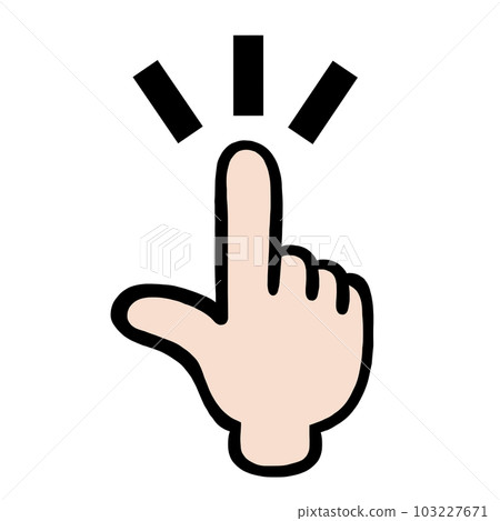 Pointing mark symbol sign Pointing mark symbol sign 103227671