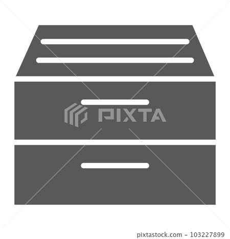 Archive storage glyph icon, office and work Archive storage glyph icon, office and work 103227899