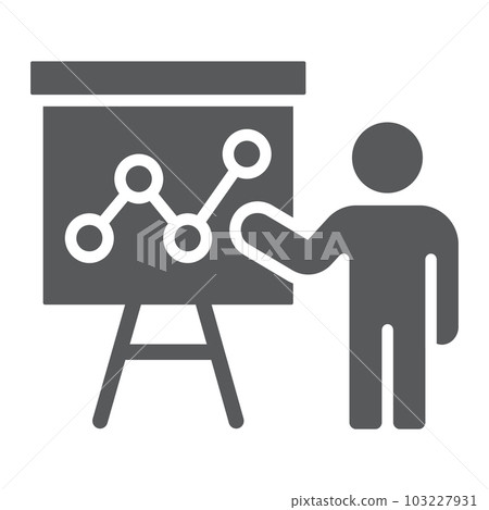 Presentation glyph icon, education and seminar Presentation glyph icon, education and seminar 103227931
