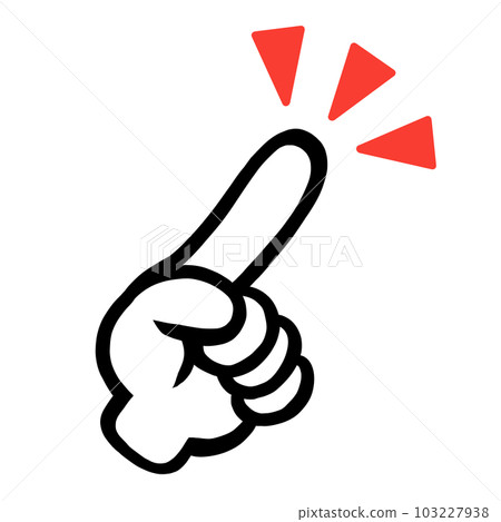 Pointing symbol mark icon sign 103227938
