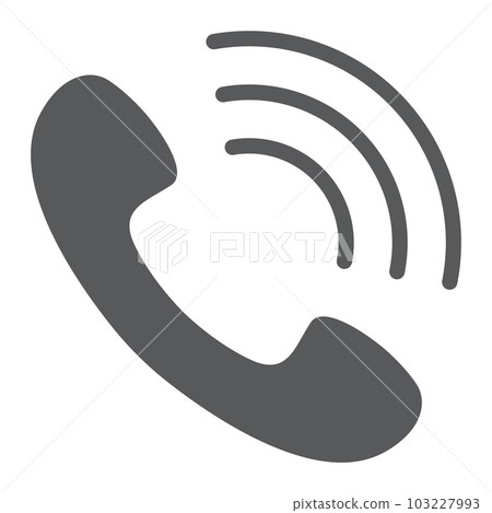 Call glyph icon, phone and communication 103227993