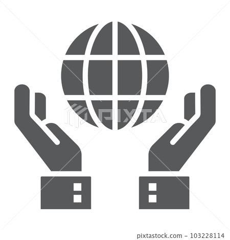 Biosphere conservation glyph icon 103228114