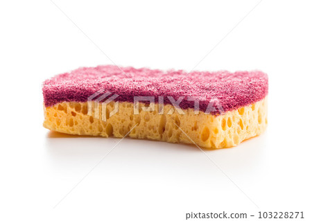Sponge for washing dishes isolated on white background. 103228271