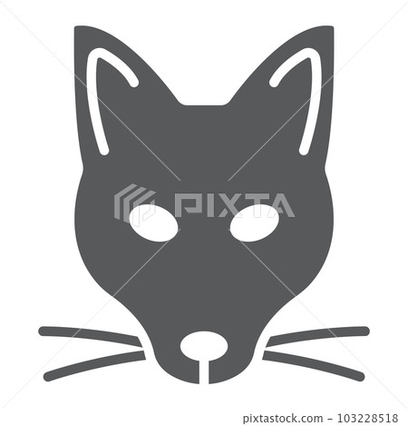 Cat line and glyph icon animal zoo pet sign Vector Image