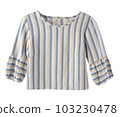 vintage women blouse with Thai fabric style isolated 103230478