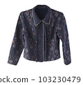 long sleeve woman blouse or jacket isolated 103230479