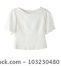 white Thai cotton woman blouse isolated on white 103230480