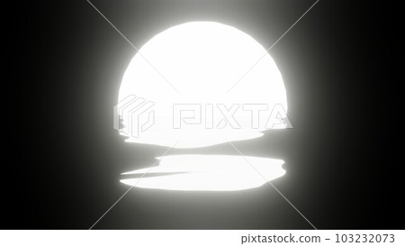 White Moon reflection in water or the ocean on black background. White Moon reflection in water or the ocean on black background. 103232073