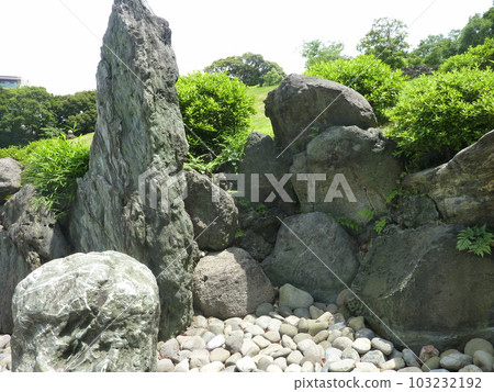 garden with stones garden with stones 103232192