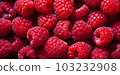 Raspberry close up view , great design for any purposes , generated AI  103232908