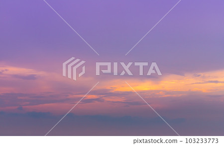 Colorful beautiful sky at sunset. Gradient color. Sky texture, abstract nature background, Summer blue sky cloud gradient light purple background 103233773