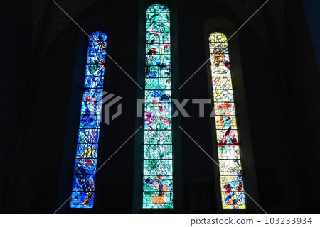 [瑞士蘇黎世] Frau Münster 彩繪玻璃 103233934