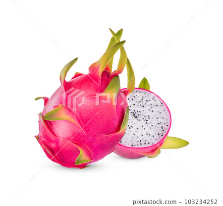 Dragon fruits isolated on white background 103234252