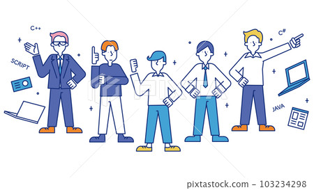 A man who finds a job as an IT engineer 103234298