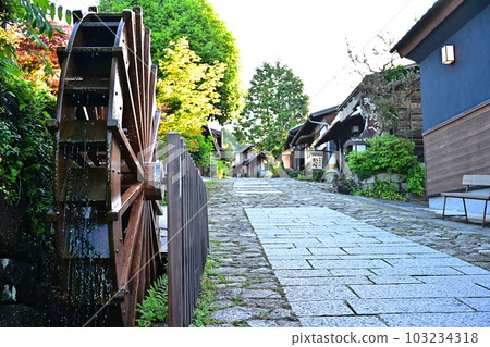 Magome-juku, scenery of the old townscape 103234318