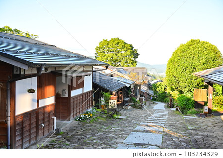 Magome-juku, scenery of the old townscape Magome-juku, scenery of the old townscape 103234329