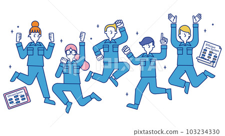 Men and women working in manufacturing technology occupations 103234330