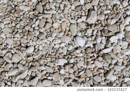 Ionian sea pebble marble beach close-up texture Ionian sea pebble marble beach close-up texture 103235827