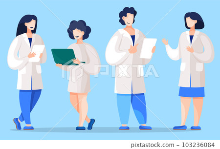 Medical Workers or Researchers, Scientists Set 103236084