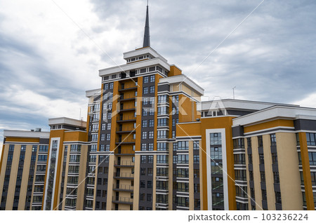 New modern building with view to central Barnaul city. New modern building with view to central Barnaul city. 103236224