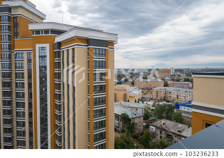 New modern building with view to central Barnaul city. New modern building with view to central Barnaul city. 103236233