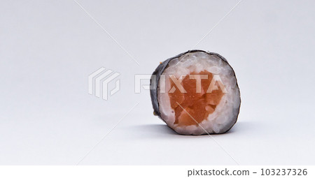 sushi roll isolated on white background. 103237326