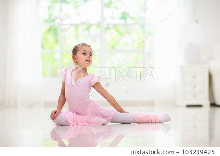Baby ballet. Little ballerina girl in dance class. Baby ballet. Little ballerina girl in dance class. 103239425