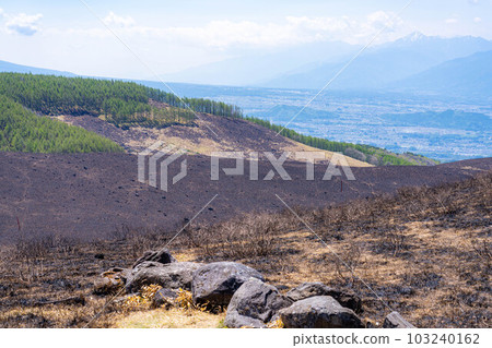 [災難圖像] Kirigamine Highlands [長野縣]的野火遺跡 103240162