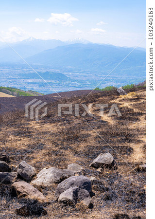 [災難圖像] Kirigamine Highlands [長野縣]的野火遺跡 103240163