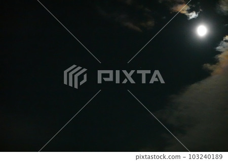 夜空和月亮背景 夜空和月亮背景 103240189
