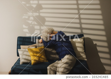 depressed elderly woman 103241485