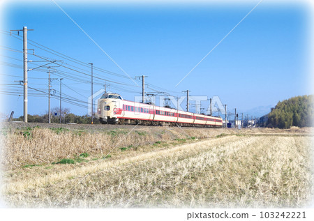 高速通過直線路段的特快八雲:JNR色彩復興組織(插畫風格) 高速通過直線路段的特快八雲:JNR色彩復興組織(插畫風格) 103242221