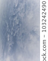 Pattern made of clouds drawn in the sky Ⅴ ~ light blue 103242490