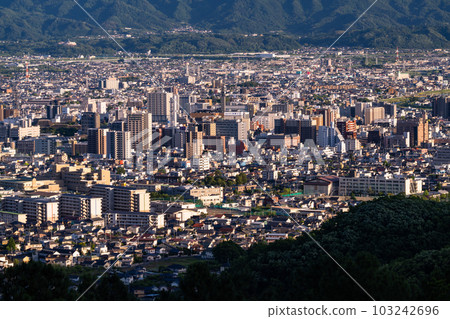 《Yamanashi Prefecture》 View of the townscape and overlooking square in the center of Kofu city 103242696