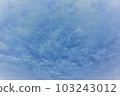 Pattern made of clouds drawn in the sky Ⅵ ~ Blue color 103243012