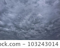 Pattern made of clouds drawn in the sky Ⅵ ~ dark gray 103243014