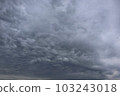 Pattern made of clouds drawn in the sky VII ~ dark gray 103243018