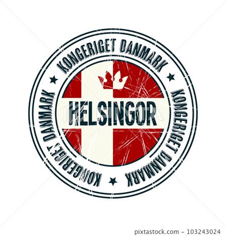Helsingor city grunge rubber stamp Helsingor city grunge rubber stamp 103243024