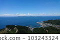 日本的風景，從能古切山看到的風景。千葉，海。 103243324