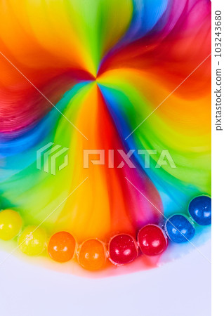 Skittles Rainbow Dome Vertical Background 103243680