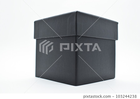 black paper box on white background, packaging industry black paper box on white background, packaging industry 103244238